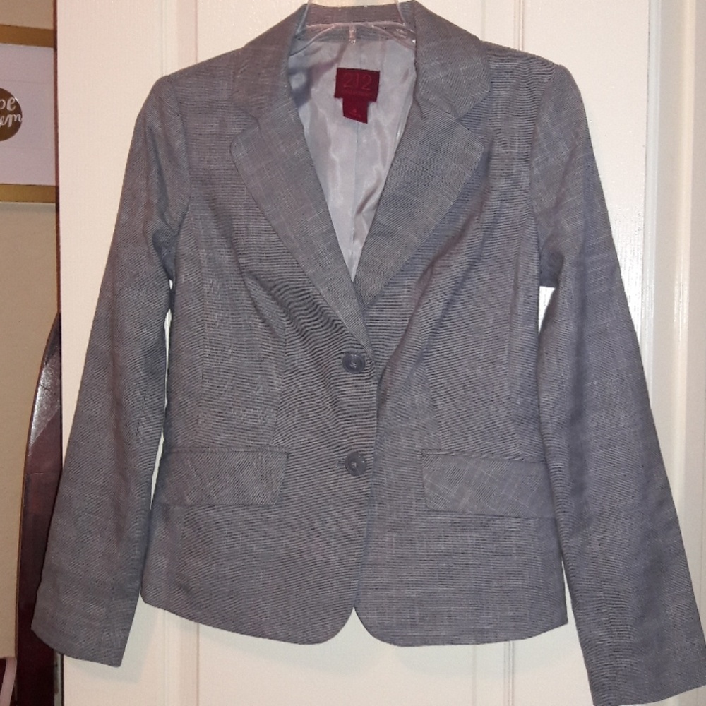 212 Collection Smart Silver Grey Blazer